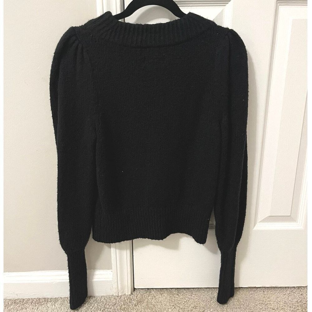 Maeve by Anthropologie - Black Cotton Blend Sweater, Women's Size Small‎